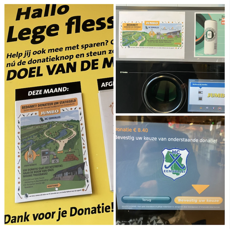 Statiegeld donatie Jumbo